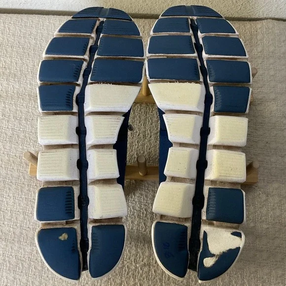 On Cloud Womens 8.5 Denim Blue Running Shoes Sneakers CloudTec Mesh 19.4026 - Picture 4 of 12